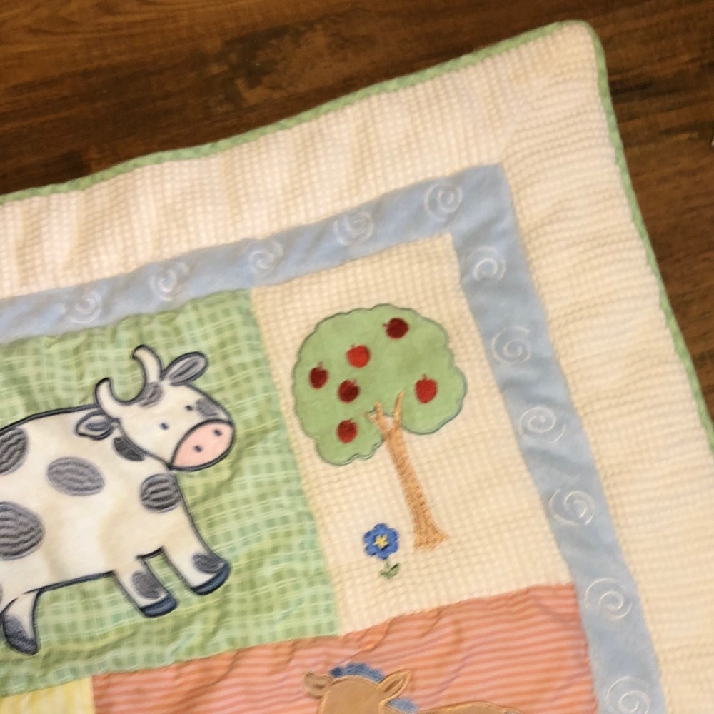 Baby Quilt Farmyard Friends KIDS LINE - Picture 10 of 12